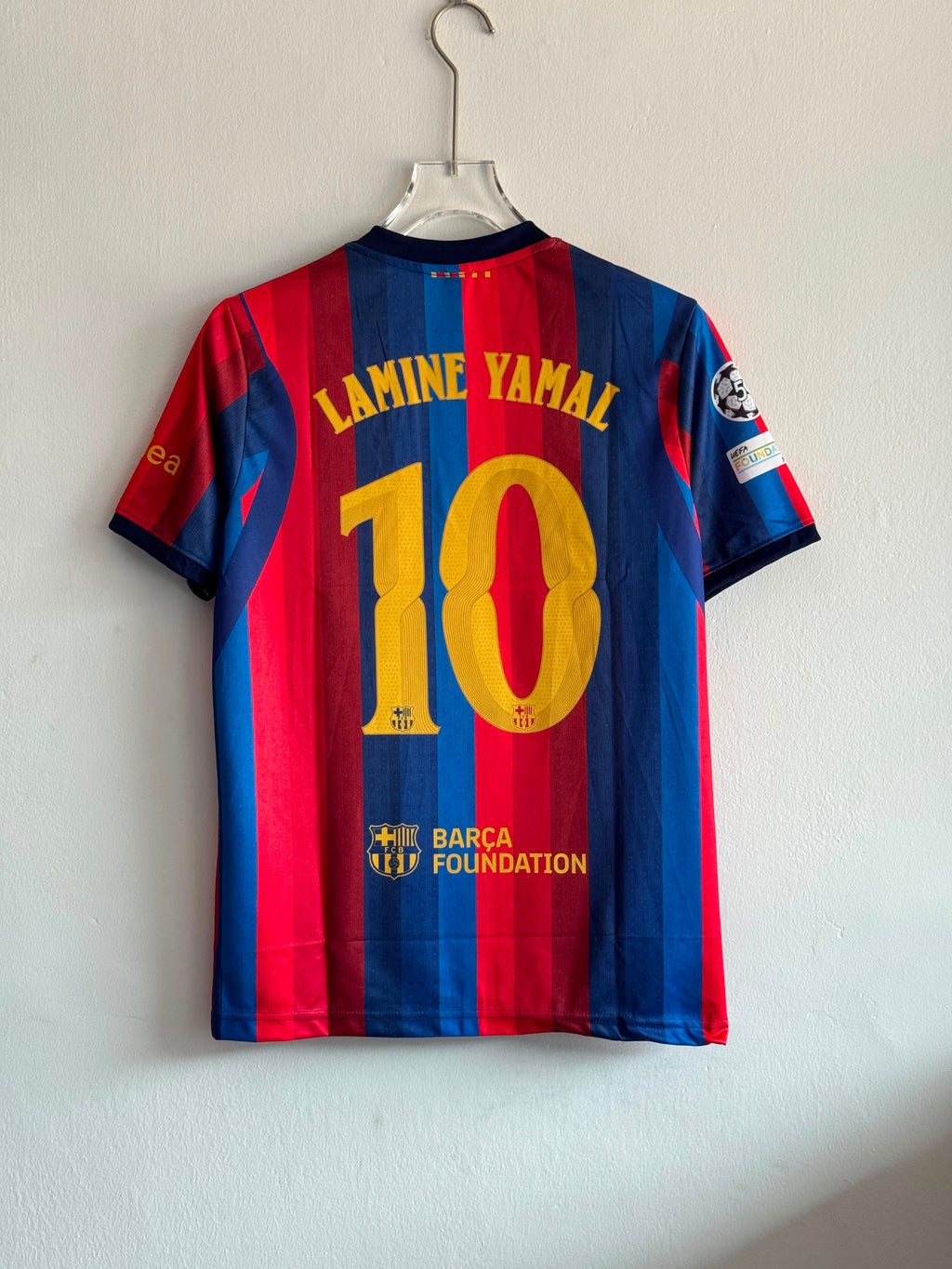 LAMINE YAMAL FC BARCELONA 2026-27 HOME KIT EMBROIDERY PREMIUM QUALITY