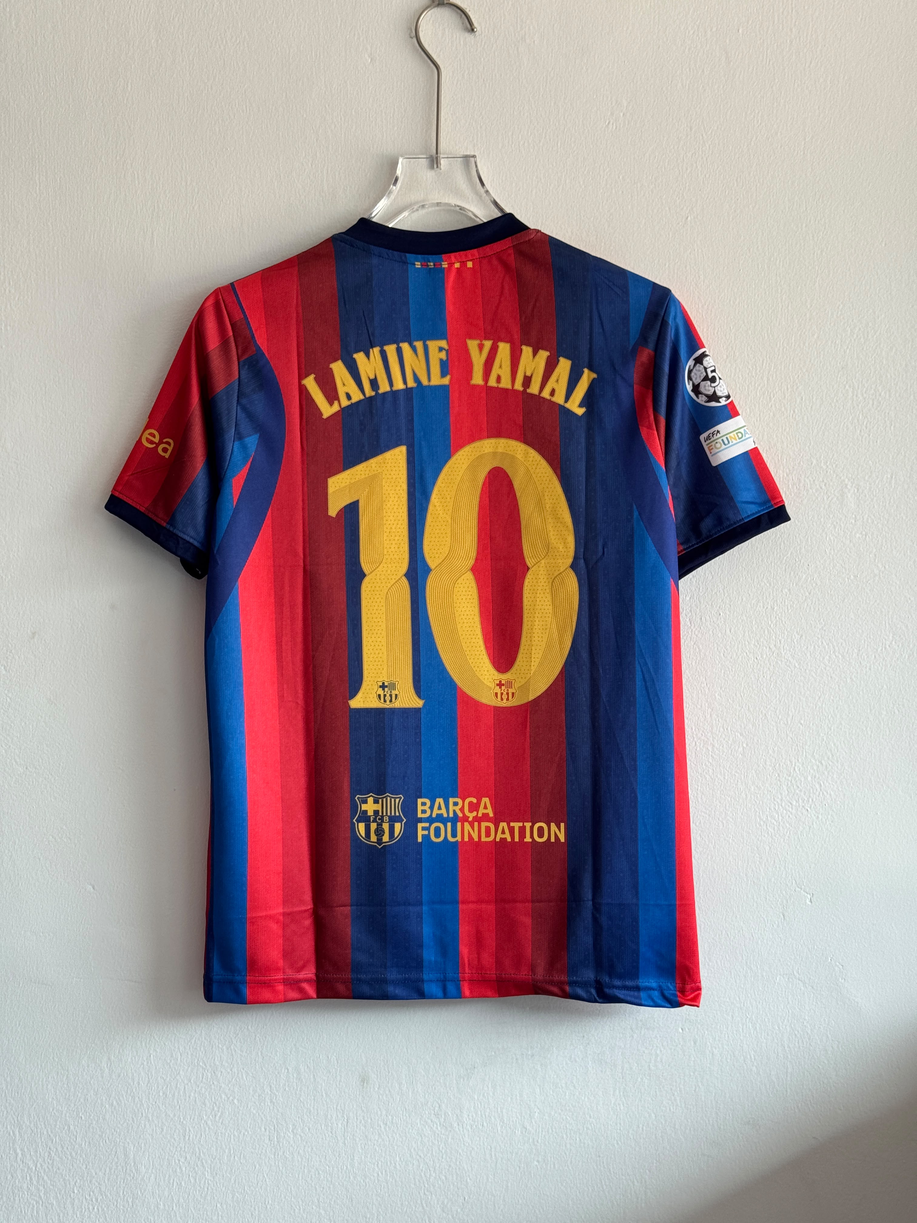 LAMINE YAMAL FC BARCELONA 2026-27 HOME KIT EMBROIDERY PREMIUM QUALITY