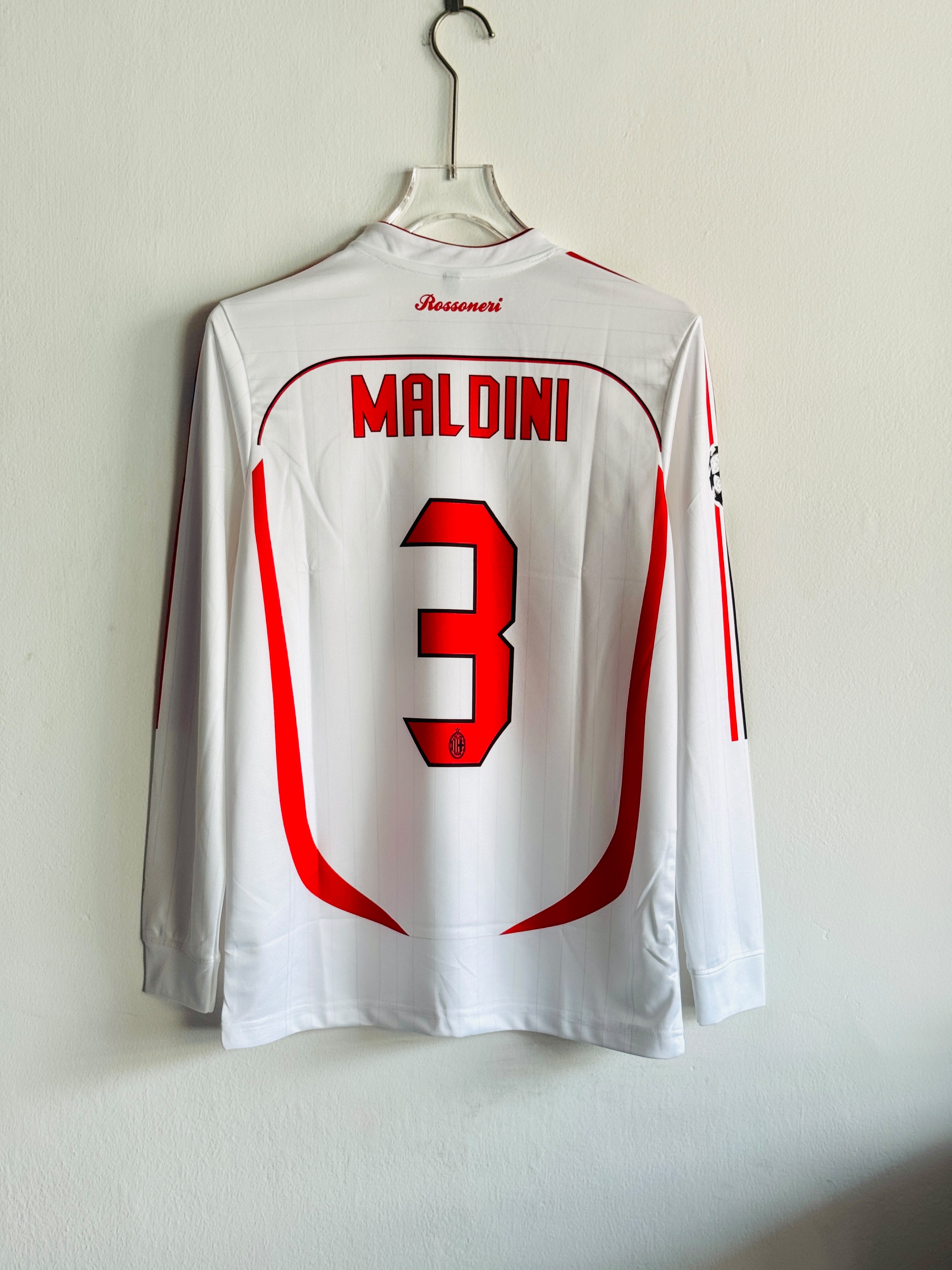 MALDINI HOME FULL SLEEVE 2006-07 HOME KIT EMBROIDERY PREMIUM QUALITY